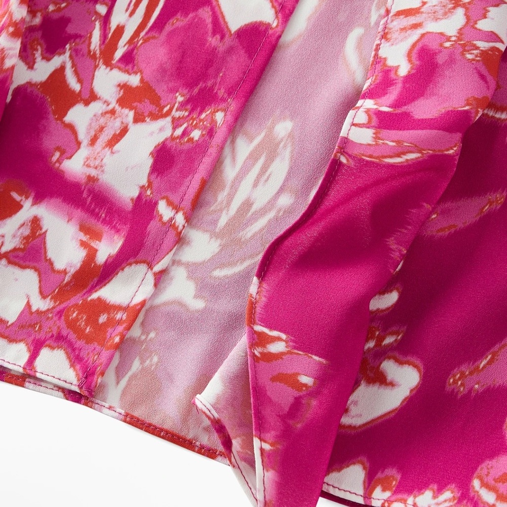 MOTF Vibrant Pink Floral Maxi Dress - Picture 6 of 8